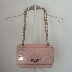 DKNY Pink Quilted Shoulder Bag